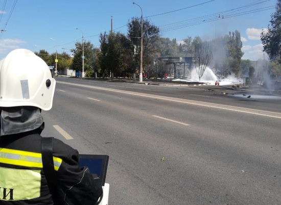 Пожар на заправке в Волгограде ликвидирован